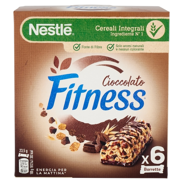 NESTLE' FITNESS SNACK BARS CHOCOLATE X6 141 GR (16 in a box)