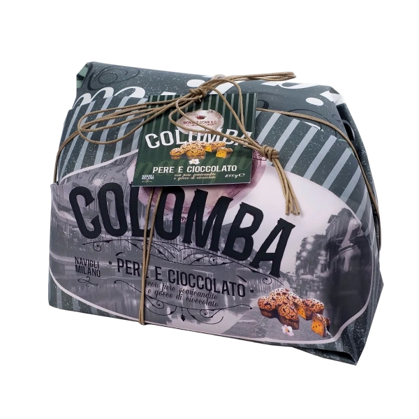 GIOVANNI COVA COLOMBA PEAR & CHOCOLATE WRAPPED 1 KG (6 in a box)