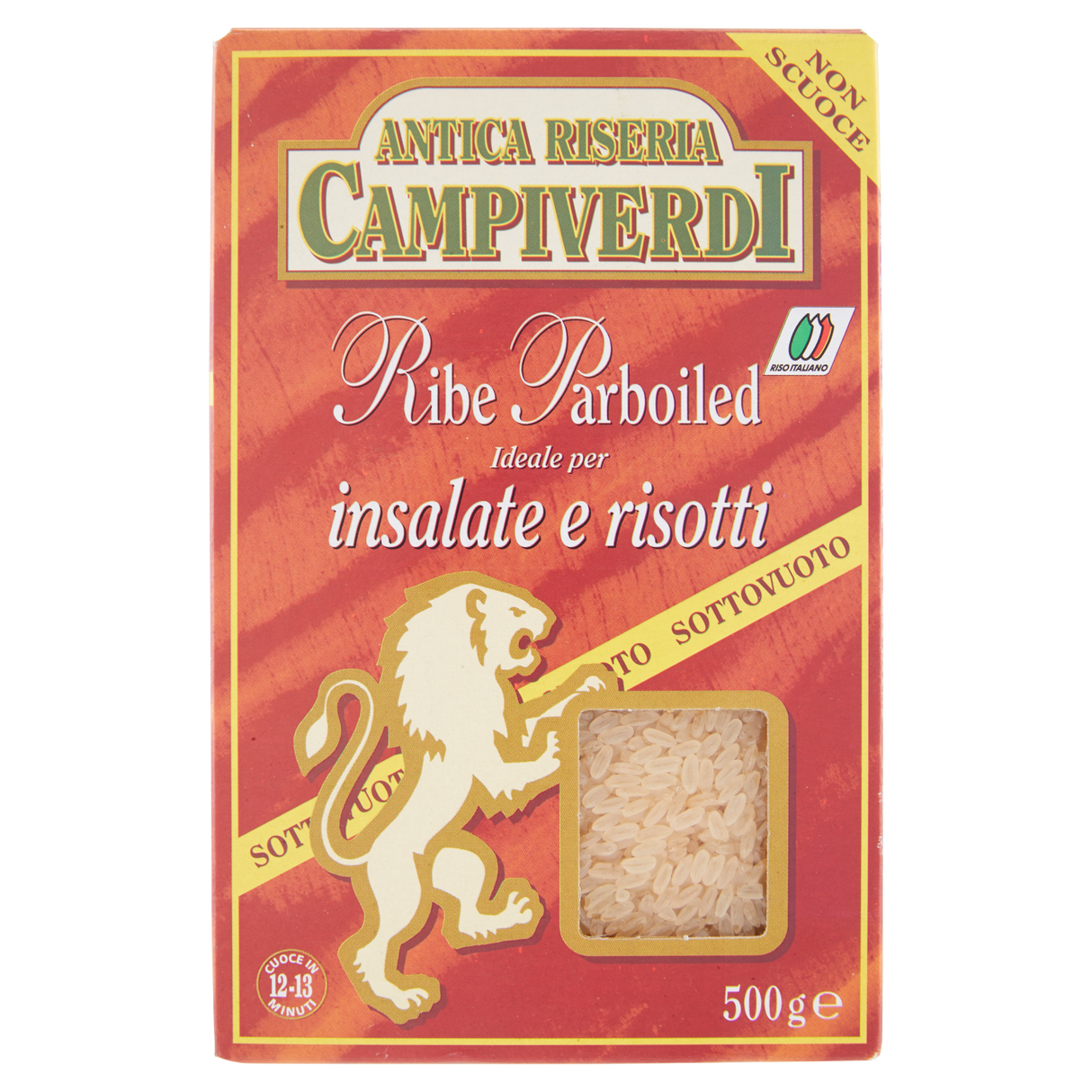 ANTICA RISERIEA CAMPIVERDI RICE RIBE PARBOILED 500 GR (12 in a box)