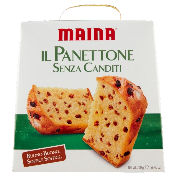 MAINA PANETTONE WITHOUT CANDIED FRUITS 750 GR (16 in a box)