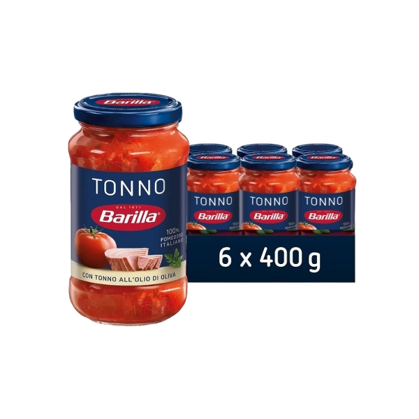 BARILLA PASTA SAUCE TUNA 400 GR (6 in a box)