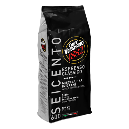 VERGNANO STRONG ESPRESSO 600 BLEND COFFEE BEANS 1 KG (6 IN A BOX)