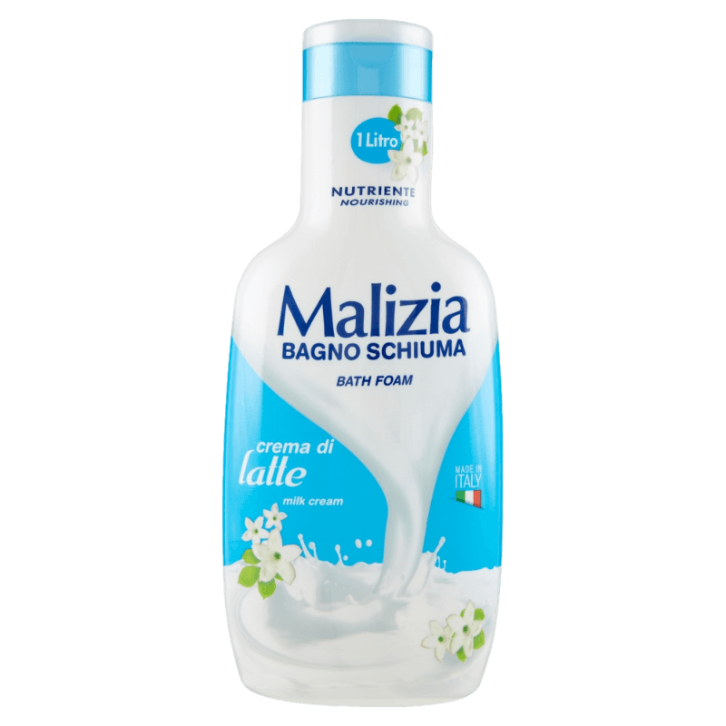 MALIZIA SHOWER BATH FOAM NUTRIENTE LATTE 1 LT (12 in a box)