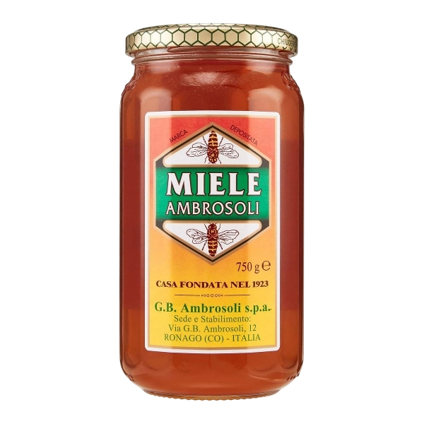 AMBROSOLI HONEY MILLEFIORI REFINED JAR 750 GR (6 in a box)