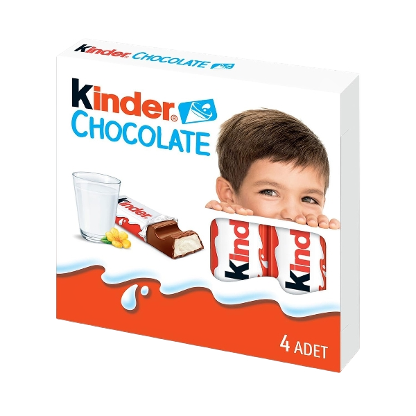 KINDER SNACK BARS CHOCOLATE T.4 50 GR (20 in a box)