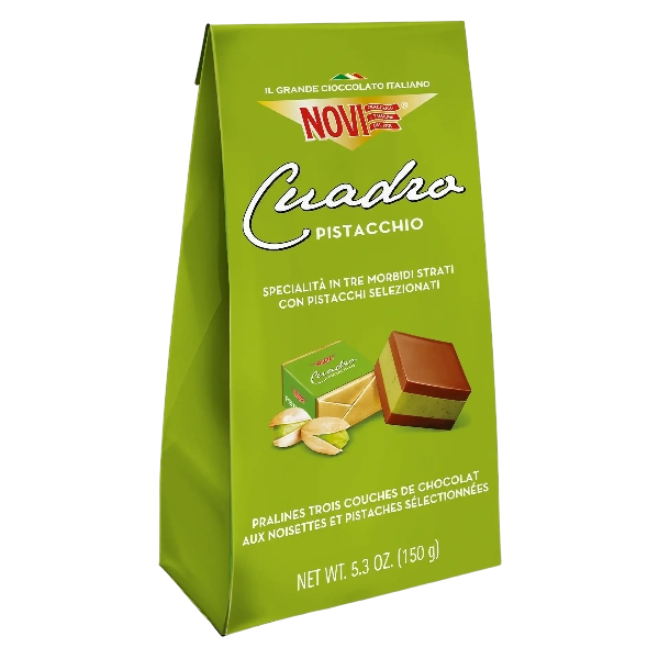 NOVI CREMINO PRALINES CUADRO PISTACHIO 150 GR (10 in a box)