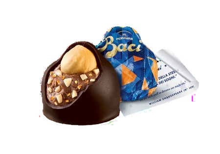 PERUGINA BACI BIJOU CRYSTAL ORANGE STICK 37 GR (21 in a box) LIMITED EDITION