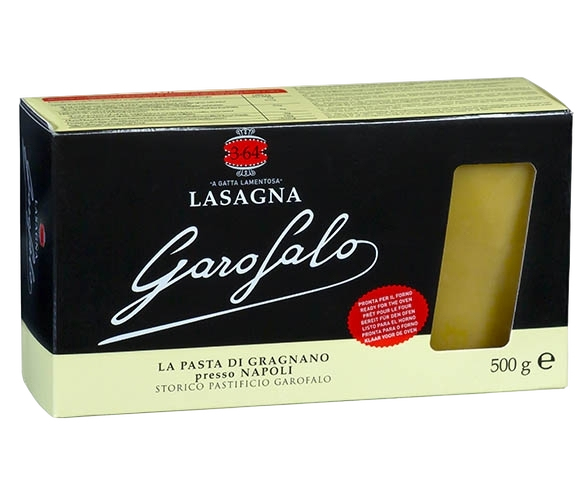 GAROFALO PASTA DI GRAGNANO IGP FORMATI SPECIALI LASAGNA LISCIA 500 GR (12 in a box)
