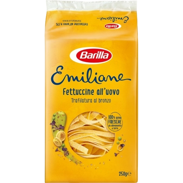 BARILLA PASTA ALL'UOVO EMILIANE FETTUCCINE 250 GR (20 IN A BOX)