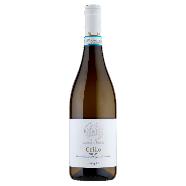 VINI ITALIA WHITE WINE BARONE DI BERNAJ GRILLO DOC, SICILY, ITALY 75 CL (6 IN A BOX)