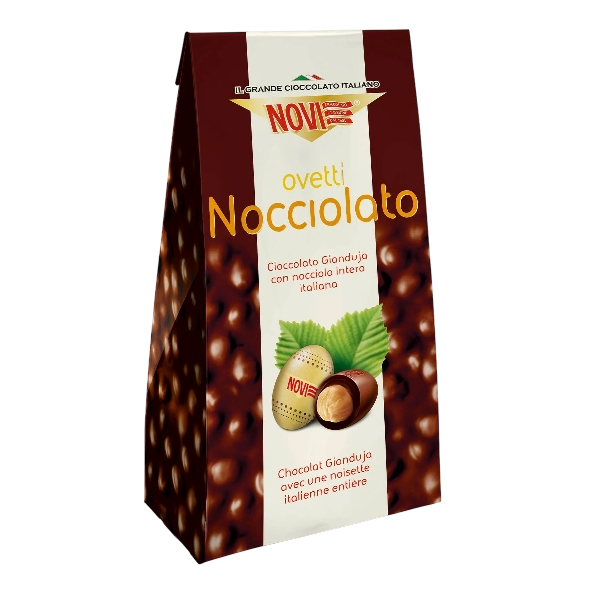 NOVI NOCCIOLATO PRALINES OVETTI NOCCIOLATO GIANDUIA 160 GR (10 in a box)