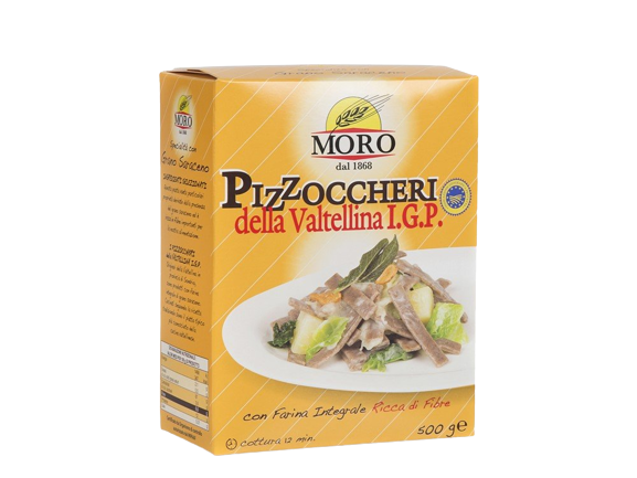 MORO PASTA DI SEMOLA GRANO SARACENO PIZZOCCHERI 500 GR (10 in a box)