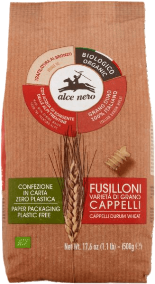 ALCENERO PASTA DI SEMOLA GRANO SENATORE CAPPELLI FUSILLONI 500 GR (12 in a box)