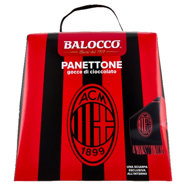 BALOCCO PANETTONE DROPS OF CHOCOLATE MILAN 500 GR (12 in a box)
