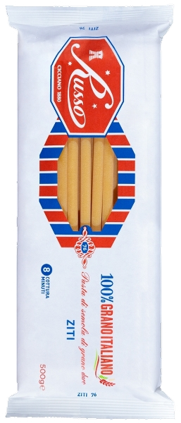 RUSSO SPECIAL SIZE PASTA DI SEMOLA ZITI 500 GR (20 in a box)