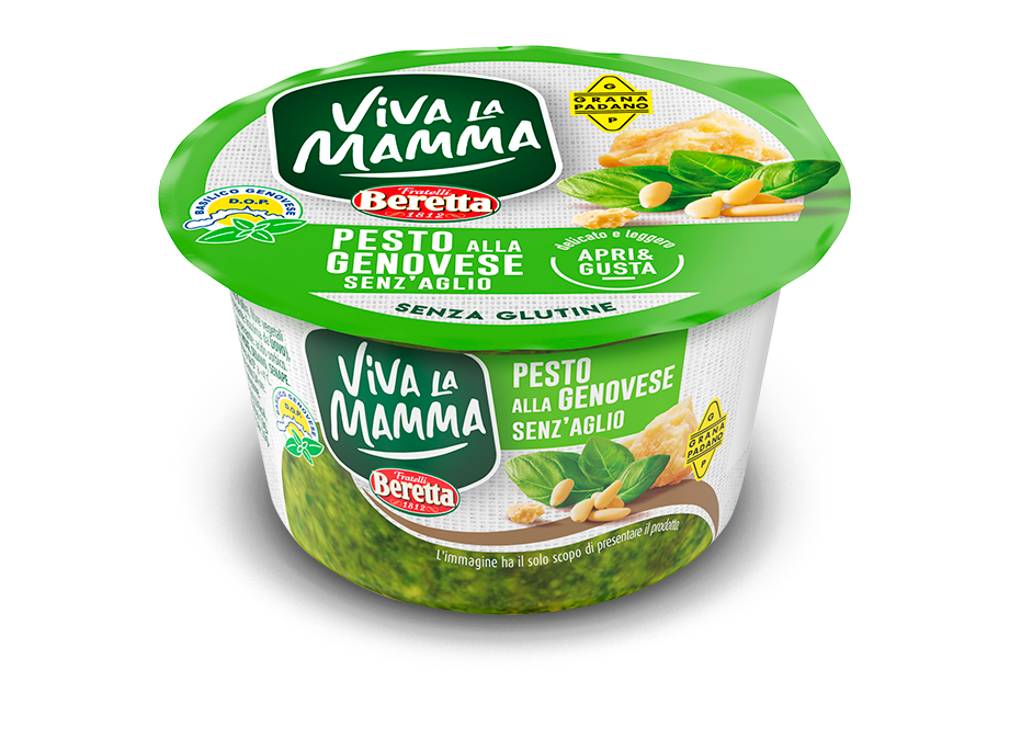 VIVA LA MAMMA FRESH PESTO GENOVESE WITHOUT GARLIC 90 GR (12 in a box)