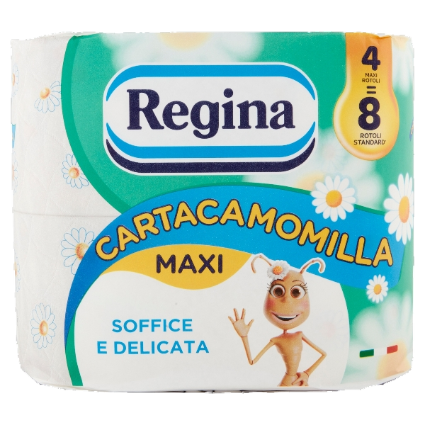 REGINA DISPOSABLE MAXI TOILET PAPER MAXI CARTACAMOMILLA X4 (15 in a box)