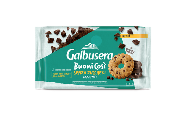 GALBUSERA BISCOTTI BUONI COSI' CLASSIC CHOCOLATE SUGAR FREE X6 260 GR (11 in a box)