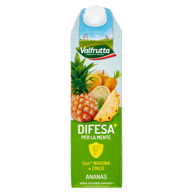 VALFRUTTA DIFESA FRUIT JUICE PINEAPPLE BRICK 1 LT (6 in a box)