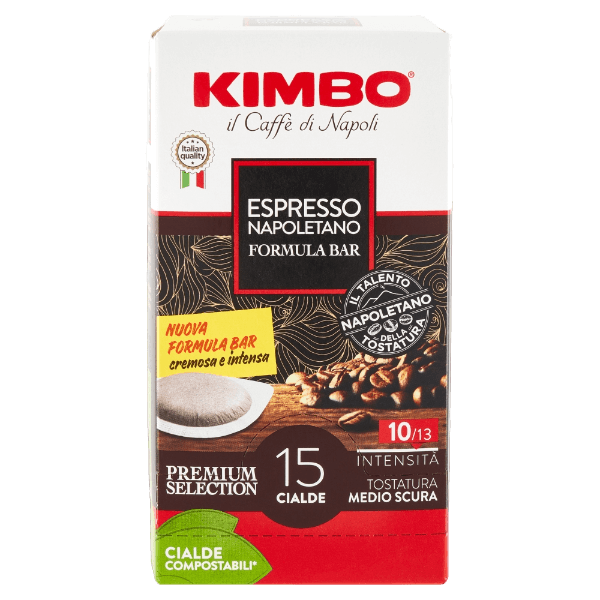 KIMBO COFFEE PODS ESE 44 MM ESPRESSO NAPOLETANO X15 109 GR (12 in a box)