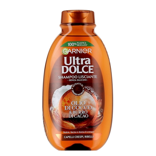 GARNIER ULTRA DOLCE SHAMPOO STRAIGHTENING FRIZZY HAIR 250 ML (6 in a box)