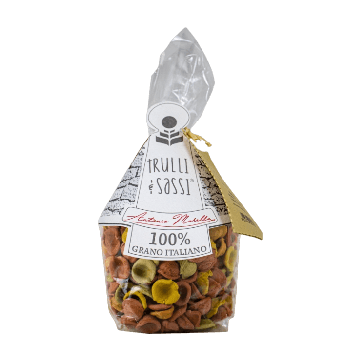 TRULLI E SASSI PASTA DI SEMOLA ORECCHIETTE PUGLIESI MIX 400 GR (14 in a box)