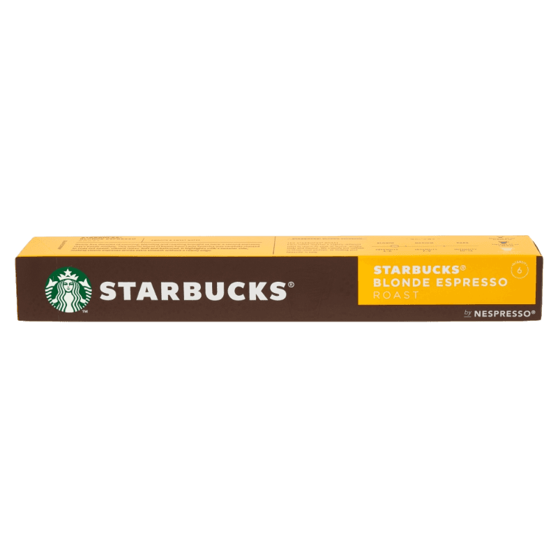 STARBUCKS COFFEE CAPSULES BLONDE ESPRESSO ROAST X10 120 GR (12 in a box)