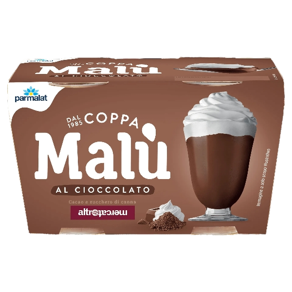 PARMALAT DESSERT COPPA MALU' CHOCOLATE X2 200 GR (6 in a box)