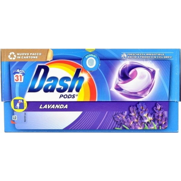 DASH LAUNDRY DETERGENT PODS LAVENDER 30 WASHES (4 in a box)