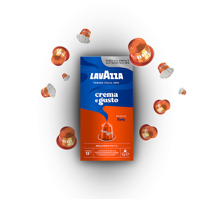 LAVAZZA COFFEE CAPSULES NESPRESSO CREMA E GUSTO FORTE X10 55 GR (10 in a box)