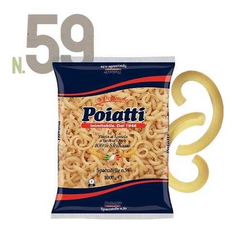 POIATTI PASTA DI SEMOLA SPACCATELLE N.59 1 KG (12 in a box)