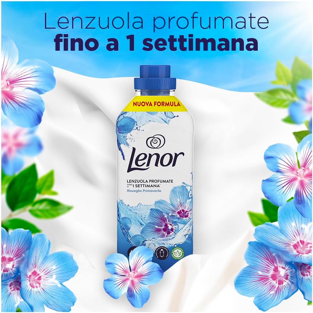 LENOR SOFTENER CONCENTRATED RISVEGLIO PRIMAVERILE 87 WASHES 1.82 LT (6 in a box)