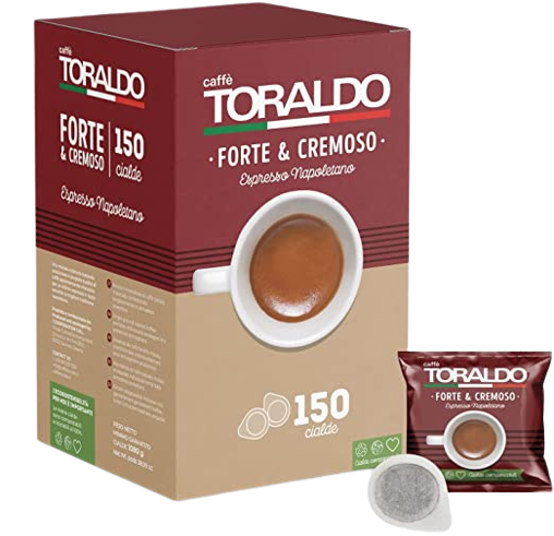 TORALDO COFFEE PODS ESE 44 MM FORTE E CREMOSO X150 (1 in a box)
