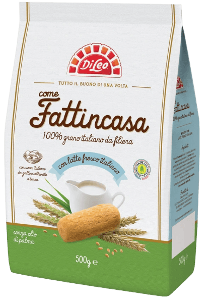DI LEO FATTIINCASA BISCOTTI MILK 500 GR (8 in a box)