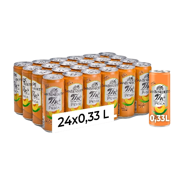 SAN BENEDETTO TEA PEACH CANS 330 ML (24 in a box)