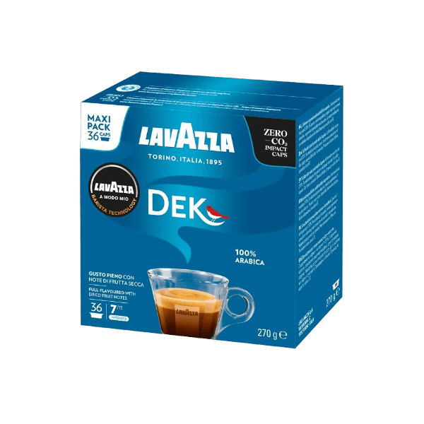 LAVAZZA COFFEE CAPSULES A MODO MIO DEK X36 270 GR (10 in a box)