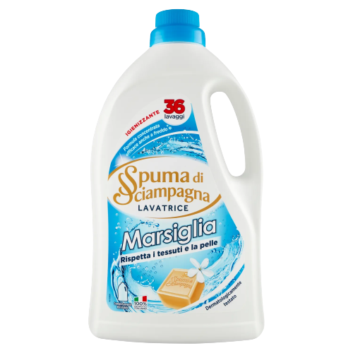 SPUMA DI SCIAMPAGNA LAUNDRY DETERGENT MARSIGLIA 36 WASHES 1.62 LT (8 in a box)