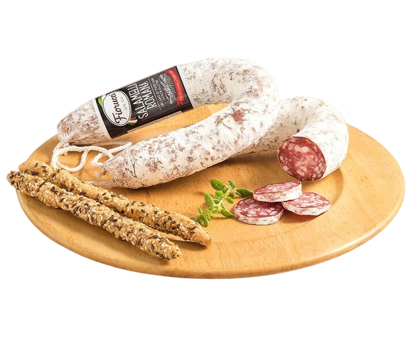 FIORUCCI SALAME SALAMELLA ROMANA £ 13.90 AL KG (APPROX. 450 GR) PROMO £13.21