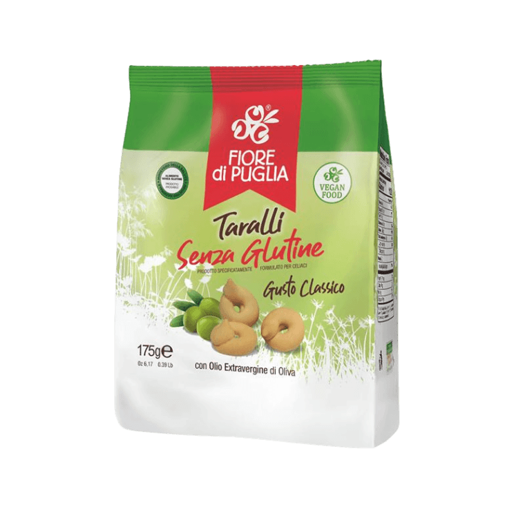 FIORE DI PUGLIA BAKERY TARALLI CLASSIC GLUTEN FREE 175 GR (9 in a box)