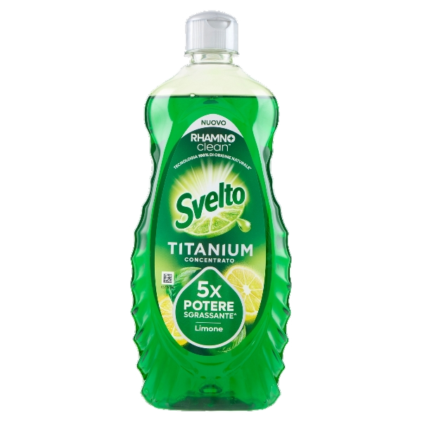 SVELTO DISH DETERGENT CONCENTRATED TITANIUM LEMON 650 ML (12 in a box)