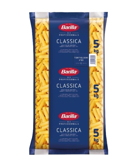 BARILLA PASTA DI SEMOLA TORTIGLIONI N.83 5 KG (3 in a box)