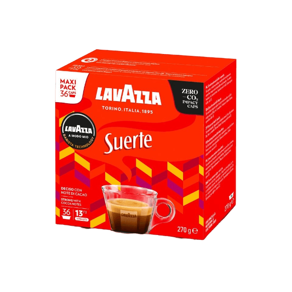 LAVAZZA COFFEE CAPSULES A MODO MIO SUERTE X36 270 GR (10 in a box)