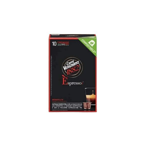 VERGNANO COFFEE CAPSULES NESPRESSO ESPRESSO CREMOSO X10 (6 in a box)