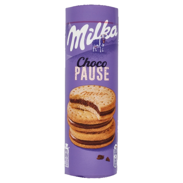 MILKA COOKIES CHOCO PAUSE 260 GR (18 in a box)