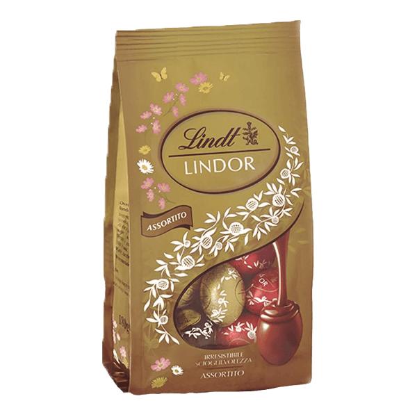 LINDT LINDOR PRALINES OVETTI CHOCOLATE ASSORTED MIX 180 GR (18 in a box)