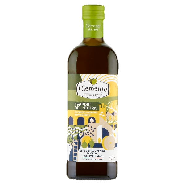 CLEMENTE EXTRA VIRGIN OLIVE OIL SAPORI 1 LT (12 in a box)