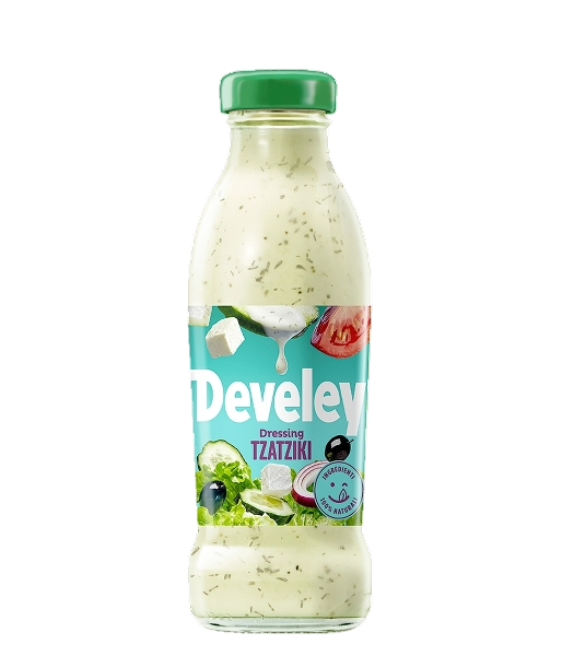 DEVELEY SAUCE DRESSING TZATZIKI JAR 230 ML (6 in a box)