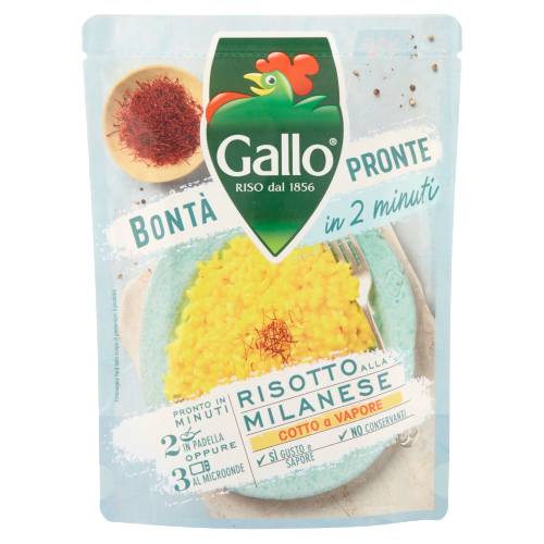 GALLO BONTA' PRONTE RISOTTO MILANESE SAFFRON 250 GR (6 in a box)