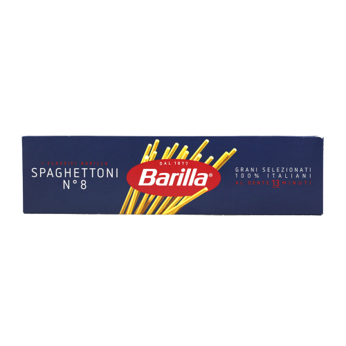BARILLA PASTA DI SEMOLA SPAGHETTONI N.8 500 GR (24 in a box)