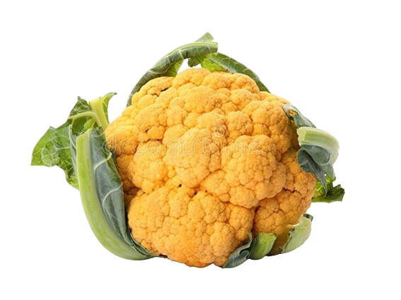 FRESH VEGETABLES CAULIFLOWER YELLOW £3.81 AL KG (APPROX 6.4 KG) - ONLY LONDON AREA